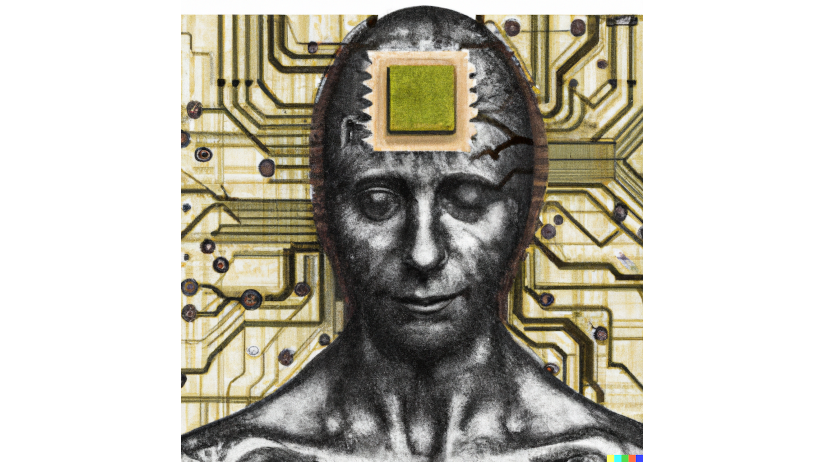 Brain to PC board, By OpenAI DALL-E